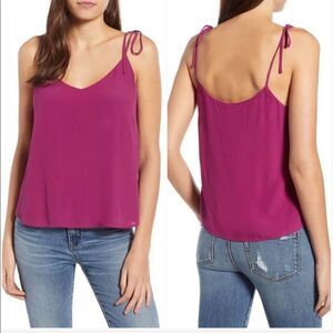 June & Hudson Maroon Cami Top Sz XL